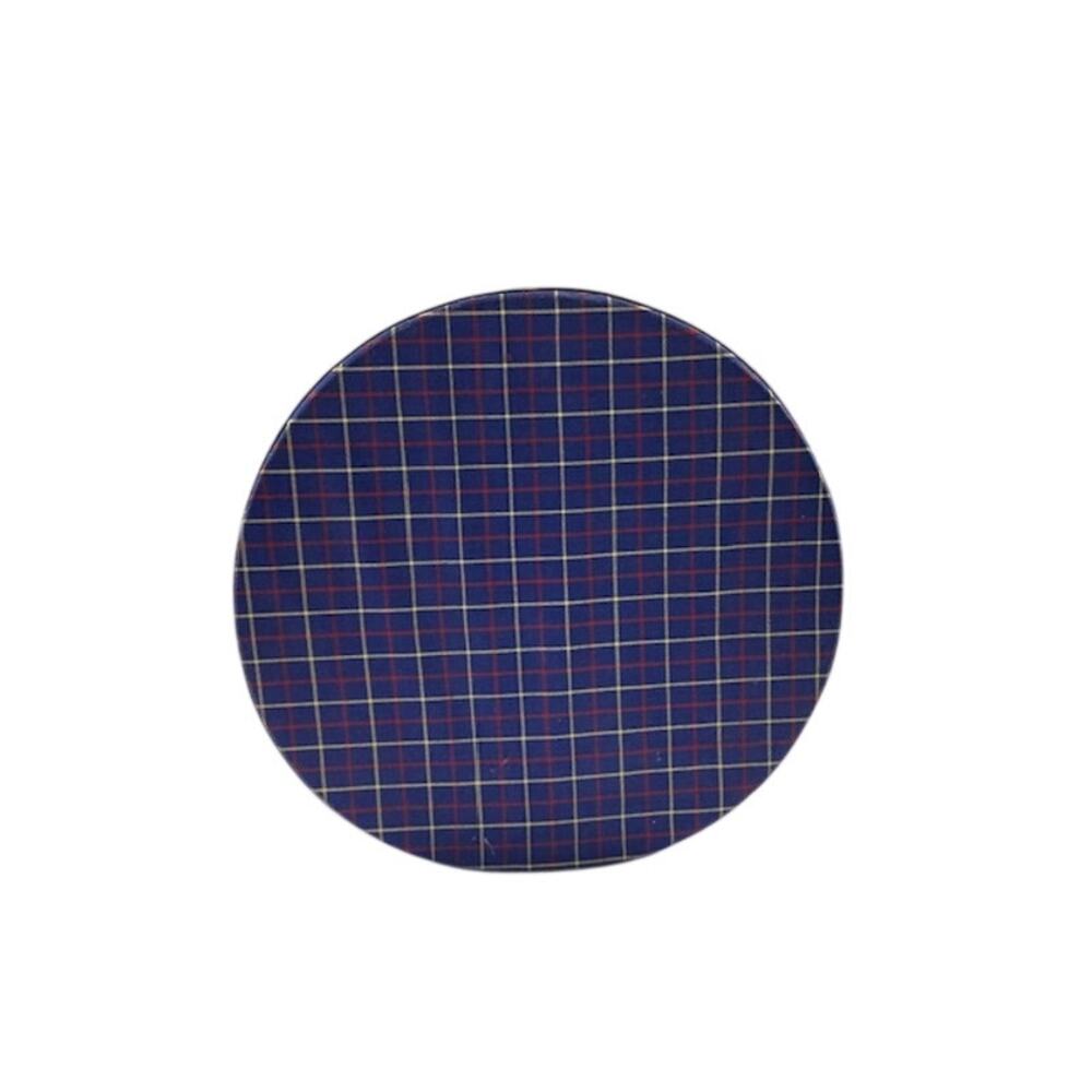 Tote About- VTG 1950-1960's Cosmetic Case in Blue Plaid